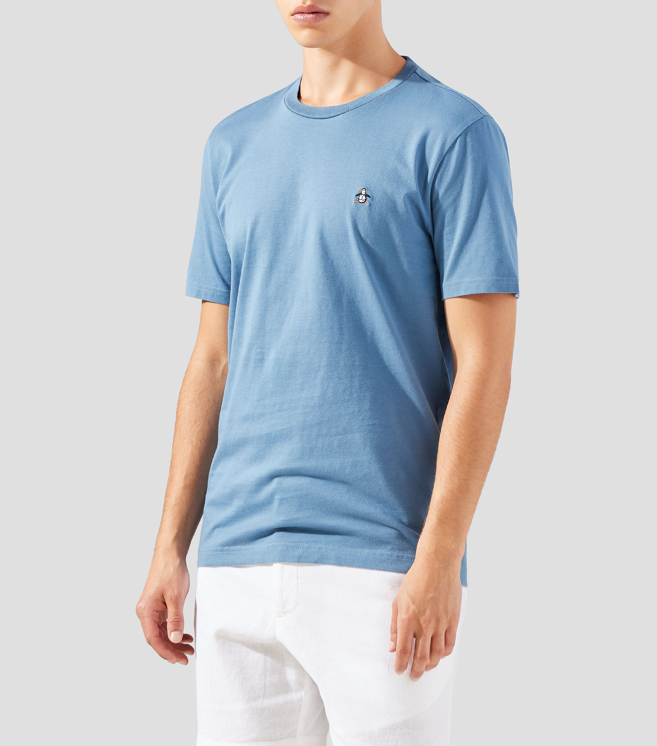 Playera cuello redondo manga corta lisa Hombre